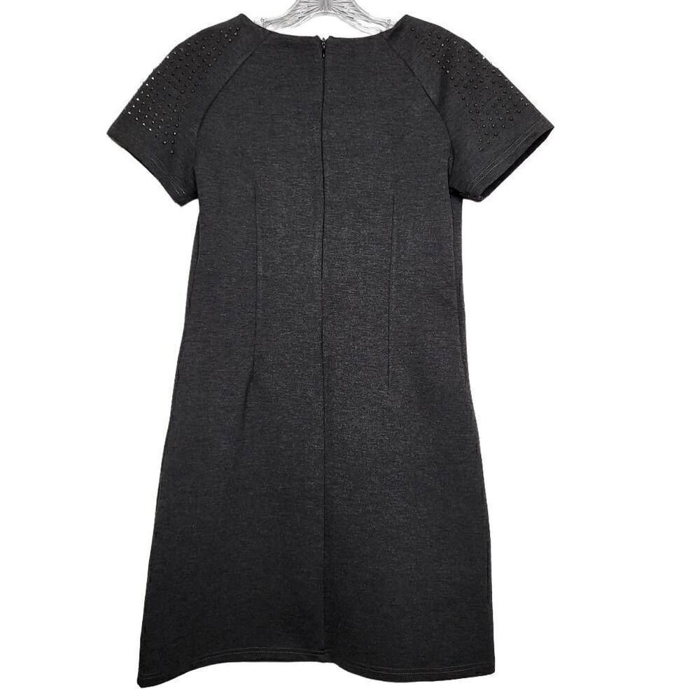Derhy Gray Rhinestone Embellished Mini Dress Size Small - Picture 6 of 9